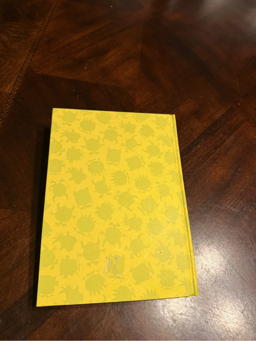 Yellow Monster Hardcover Journal with Red Smiling Monster Puffy!